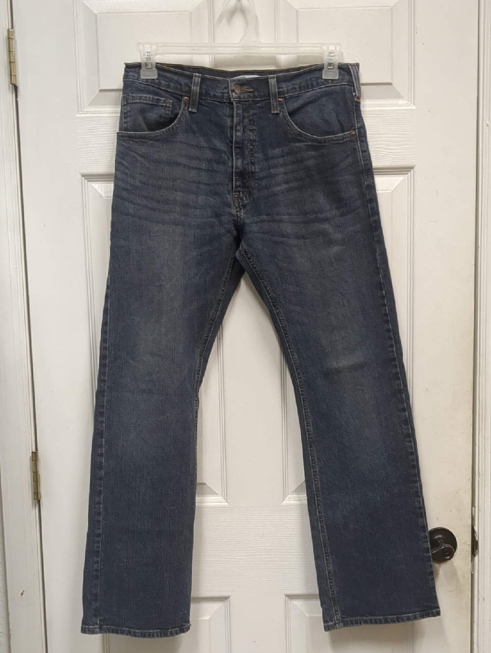 Levi Strauss Signature Men's Bootcut Jeans in Dark Blue Wash Size 32x30